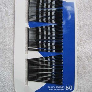 60 Goody Black Secure Tight Hold Bobbies Bobby Slide Hair Pins 2009 Style Stay
